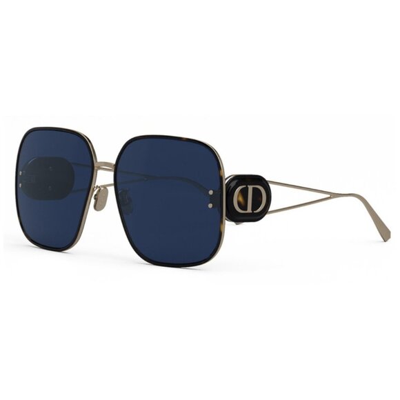 NEW AUTHENTIC DIORBOBBY S1U B5B0 HAVANA BLUE SQUARE WOMEN DIOR SUNGLASSES